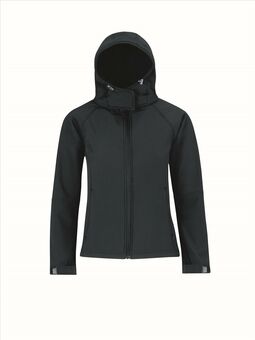 Afbeelding van B&C Hooded Softshell Women, Navy, S