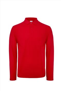 Afbeelding van B&C ID.001 LSL Polo Men, Red, XS