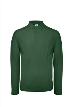 Afbeelding van B&C ID.001 LSL Polo Men, Bottle Green, XS