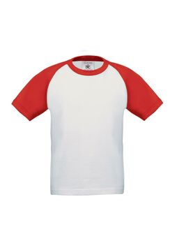 Afbeelding van Baseball Kids, White/Red, 3-4jr, B&C