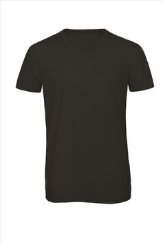 Afbeelding van B&C Triblend V-neck T Men, Black, S