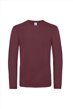 Afbeelding van B&C #E190 Longsleeve, Burgundy, S