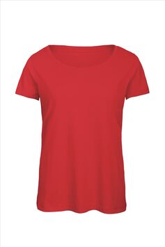 Afbeelding van B&C Triblend T Women , Red, S