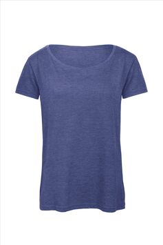 Afbeelding van B&C Triblend T Women , Heather Royal Blue, S
