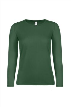 Afbeelding van B&C #E150 Longsleeve Women, Bottle Green, S