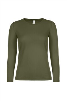 Afbeelding van B&C #E150 Longsleeve Women, Urban Khaki, S