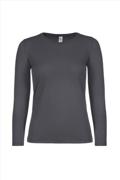 Afbeelding van B&C #E150 Longsleeve Women, Dark Grey, S