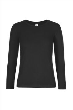 Afbeelding van B&C #E190 Longsleeve Women, Black, S