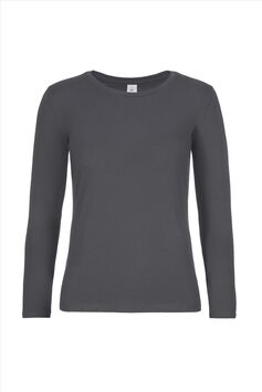 Afbeelding van B&C #E190 Longsleeve Women, Dark Grey, S