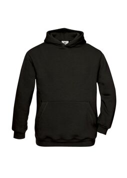 Afbeelding van B&C Hooded Kids, Black, 3-4jr