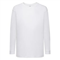 Afbeelding van FOTL Kids Valueweight Longsleeve T, White, 3-4jr