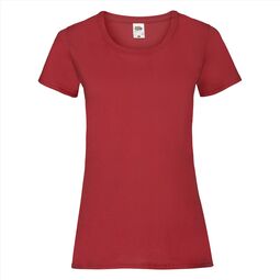 Afbeelding van FOTL Lady-Fit Valueweight T, Red, S