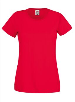 Afbeelding van FOTL Lady-Fit Original T, Red, S