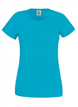 Afbeelding van FOTL Lady-Fit Original T, Azure Blue, S