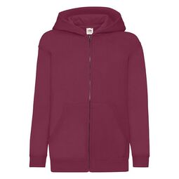 Afbeelding van FOTL Kids Classic Hooded Sweat Jacket, Burgundy, 5-6jr