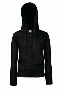 Afbeelding van FOTL Lady-Fit Premium Hooded Sweat Jacket, Black, S