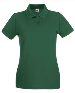 Afbeelding van FOTL Lady-Fit Premium Polo, Bottle Green, S