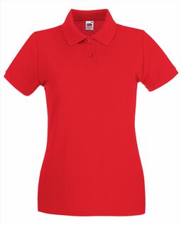 Afbeelding van FOTL Lady-Fit Premium Polo, Red, S