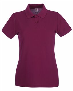 Afbeelding van FOTL Lady-Fit Premium Polo, Burgundy, S