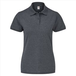 Afbeelding van FOTL 65/35 Lady-Fit Polo, Dark Heather Grey, S