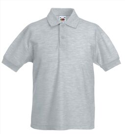 Afbeelding van FOTL Kids 65/35 Polo, Heather Grey, 3-4jr