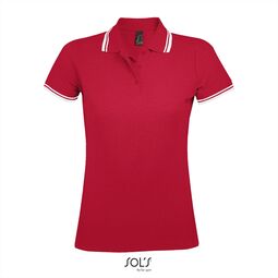 Afbeelding van SOL'S Pasadena Women, Red/White, S