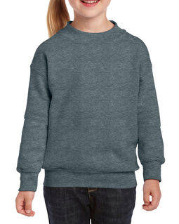 Afbeelding van Gildan Sweater Crewneck HeavyBlend for kids | 446 Dark Heather | XL
