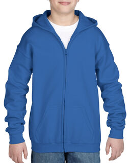 Afbeelding van Gildan Sweater Hooded Full Zip HeavyBlend for kids | 7686 Royal Blue | XL