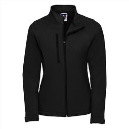 Afbeelding van RUS Ladies Softshell Jacket, Black, XS