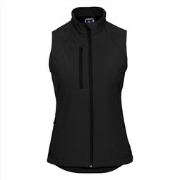 Afbeelding van RUS Ladies Softshell Gilet, Black, XS