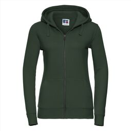 Afbeelding van RUS Ladies Authentic Zip Hood Jacket, Bottle Green, XS