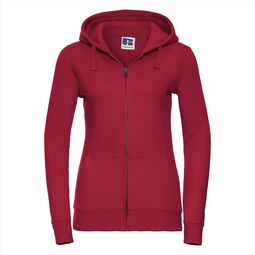 Afbeelding van RUS Ladies Authentic Zip Hood Jacket, Classic Red, XS