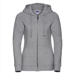 Afbeelding van RUS Ladies Authentic Zip Hood Jacket, Light Oxford, XS