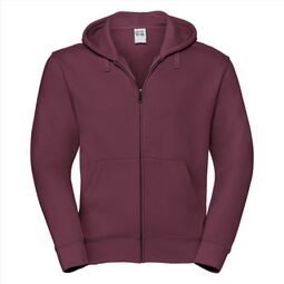 Afbeelding van RUS Men Authentic Zip Hood Jacket, Burgundy, XS
