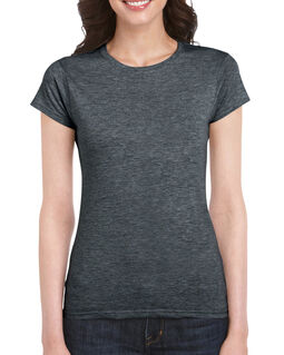 Afbeelding van Gildan T-shirt SoftStyle SS for her | 446 Dark Heather | XXL