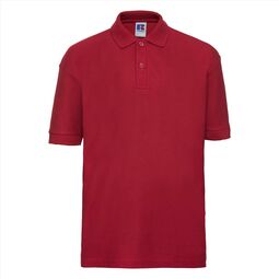 Afbeelding van RUS Children's Classic Polycot. Polo, Bright Red, 1-2jr