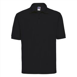 Afbeelding van RUS Men Classic Polycotton Polo, Black, XS