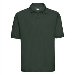 Afbeelding van RUS Men Classic Polycotton Polo, Bottle Green, XS