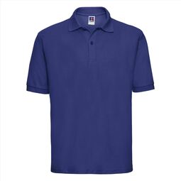 Afbeelding van RUS Men Classic Polycotton Polo, Bright Royal, XS