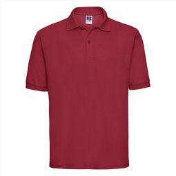 Afbeelding van RUS Men Classic Polycotton Polo, Classic Red, XS