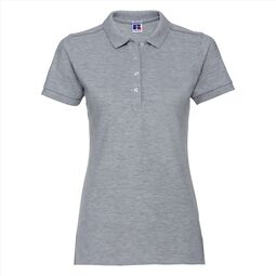 Afbeelding van RUS Ladies Fitted Stretch Polo, Light Oxford, S