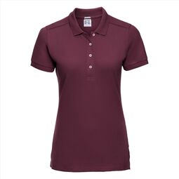 Afbeelding van RUS Ladies Fitted Stretch Polo, Burgundy, S