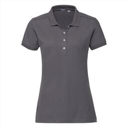 Afbeelding van RUS Ladies Fitted Stretch Polo, Convoy Grey, S