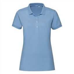 Afbeelding van RUS Ladies Fitted Stretch Polo, Sky Blue, S