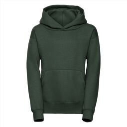 Afbeelding van RUS Children's Hooded Sweatshirt, Bottle Green, 3-4jr