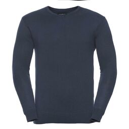 Afbeelding van RUS Men V-neck Knitted Pullover, French Navy, XXS