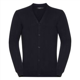 Afbeelding van RUS Men V-Neck Knitted Cardigan, French Navy, XXS