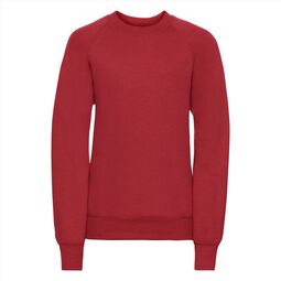 Afbeelding van RUS Children's Classic Sweatshirt, Bright Red, 1-2jr