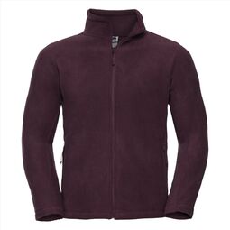 Afbeelding van RUS Men Full Zip Outdoor Fleece, Burgundy, XS