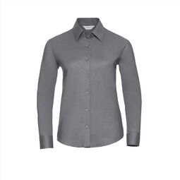Afbeelding van RUS Ladies LSL Classic Oxford Shirt, Silver, S